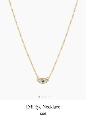 Gorjana evil eye necklace NWT